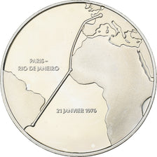 Frankreich, Medaille, Premier Vol Supersonique, Commercial, Paris-Rio, Silber
