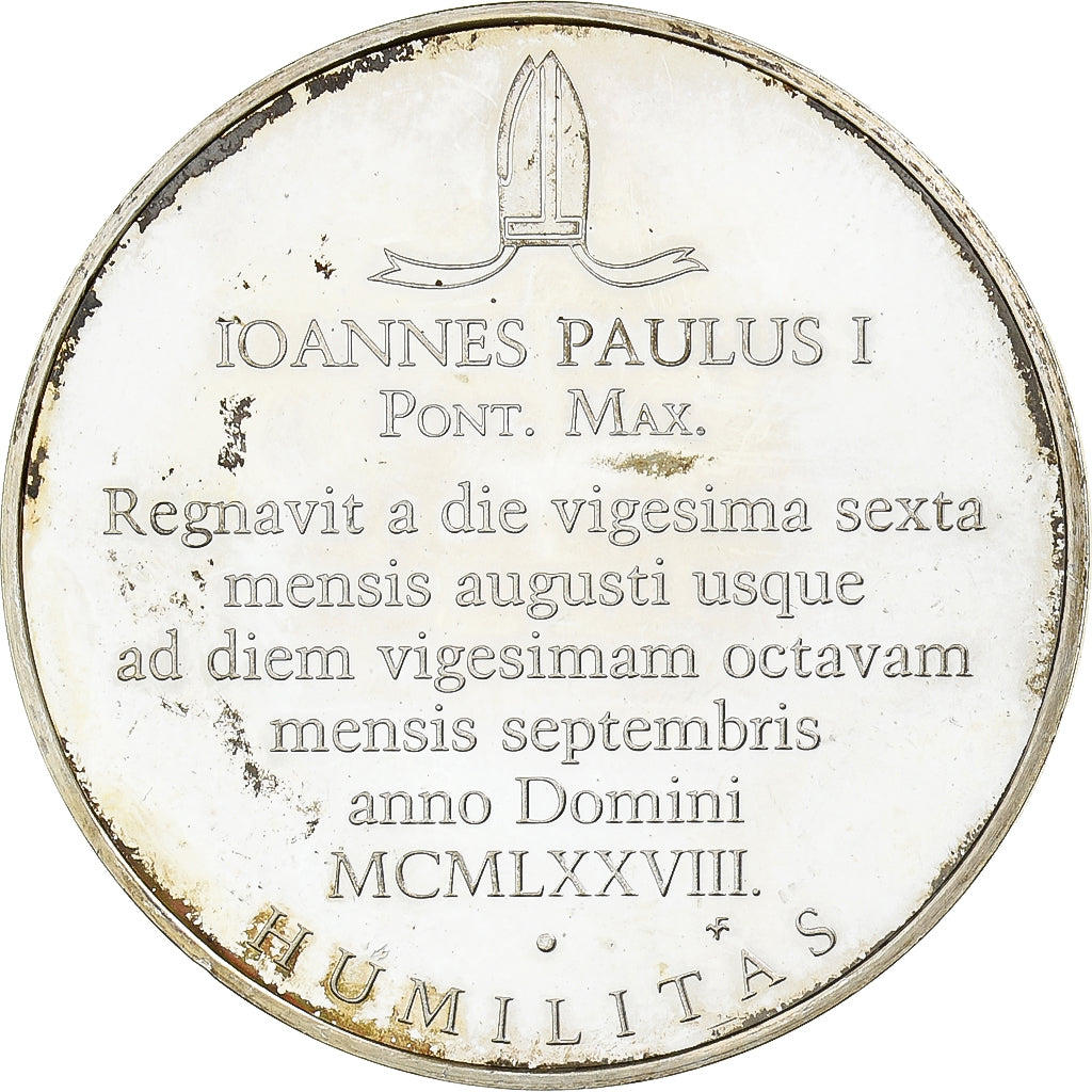 CITTÀ DEL VATICANO, medaglia, Jean-paul Ier, 1978, Argento, BB+