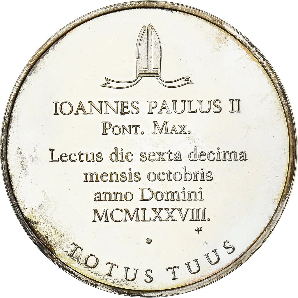 CITTÀ DEL VATICANO, medaglia, Jean-Paul II, 1978, Argento, BB+