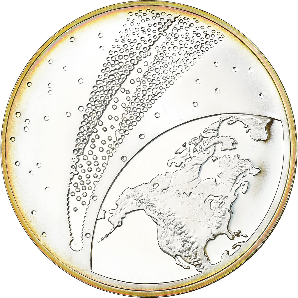 Francia, medaglia, La Comète de Halley, 1986, Argento, SPL