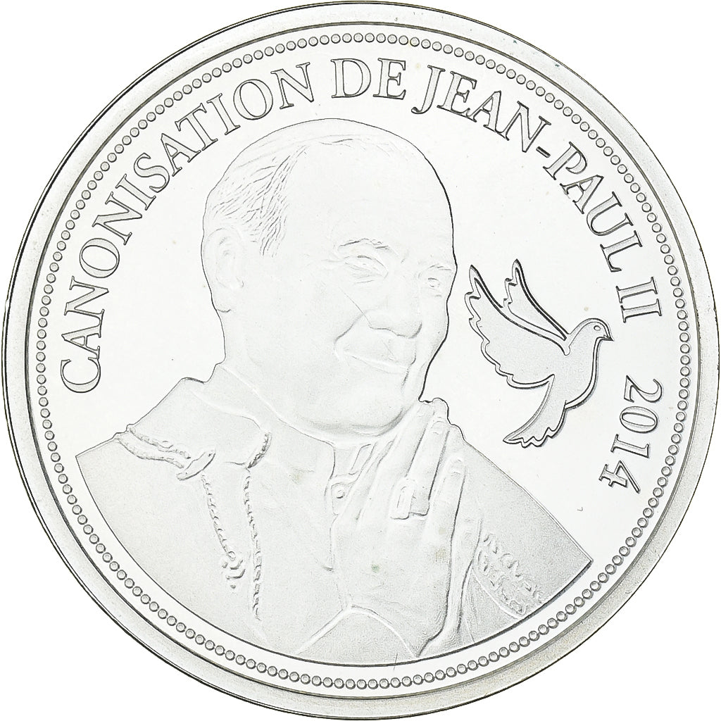 CIDADE DO VATICANO, medalha, Canonisation de Jean Paul II, 2014, Prata, MS(63)