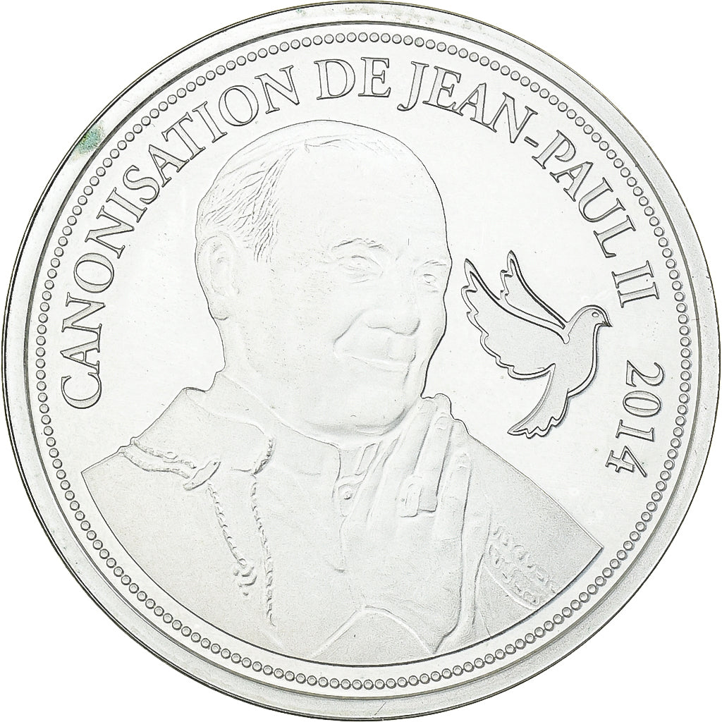 CIUDAD DEL VATICANO, medalla, Canonisation de Jean Paul II, 2014, Plata, EBC