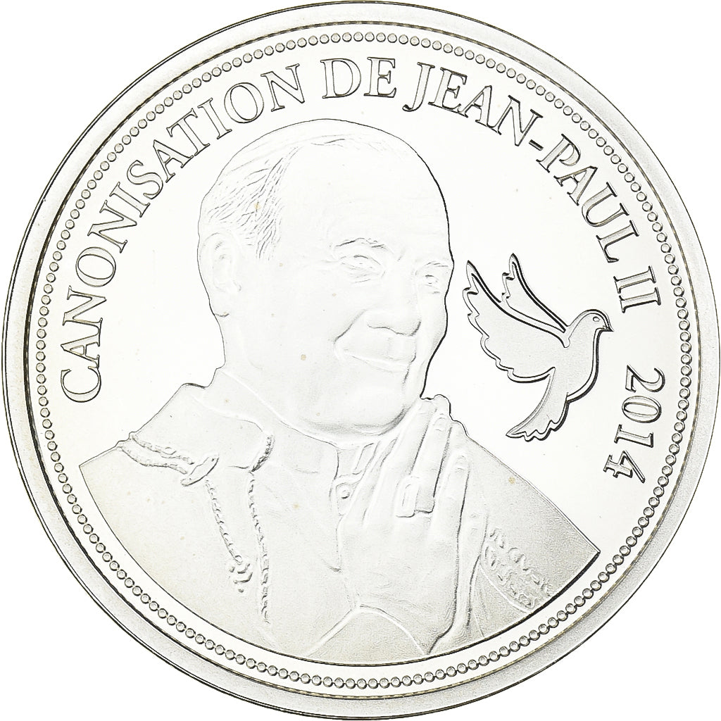 PAŃSTWO WATYKAŃSKIE, medal, Canonisation de Jean Paul II, 2014, Srebro, MS(64)