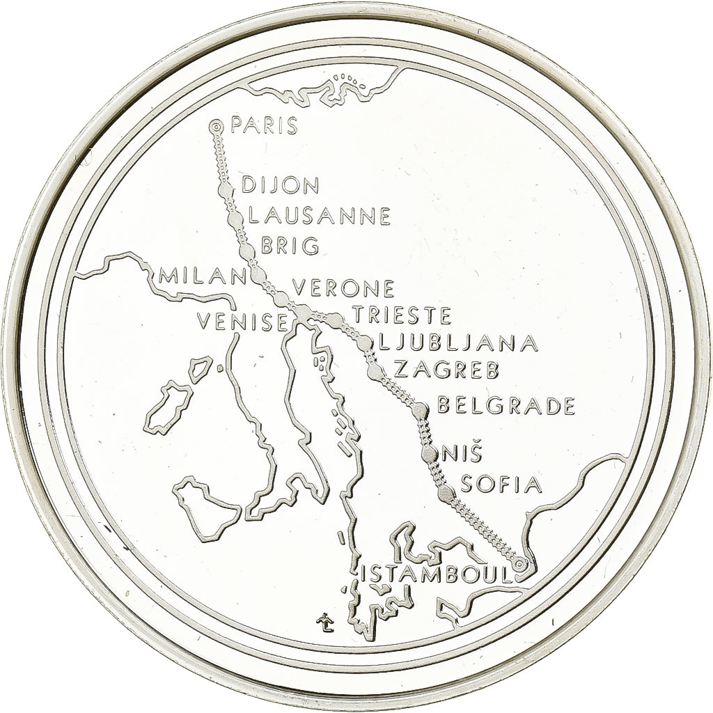 Frankrijk, Medaille, Le Dernier Voyage de l'Orient Express, Zilver, UNC
