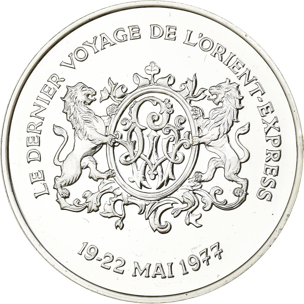 Frankrijk, Medaille, Le Dernier Voyage de l'Orient Express, Zilver, UNC