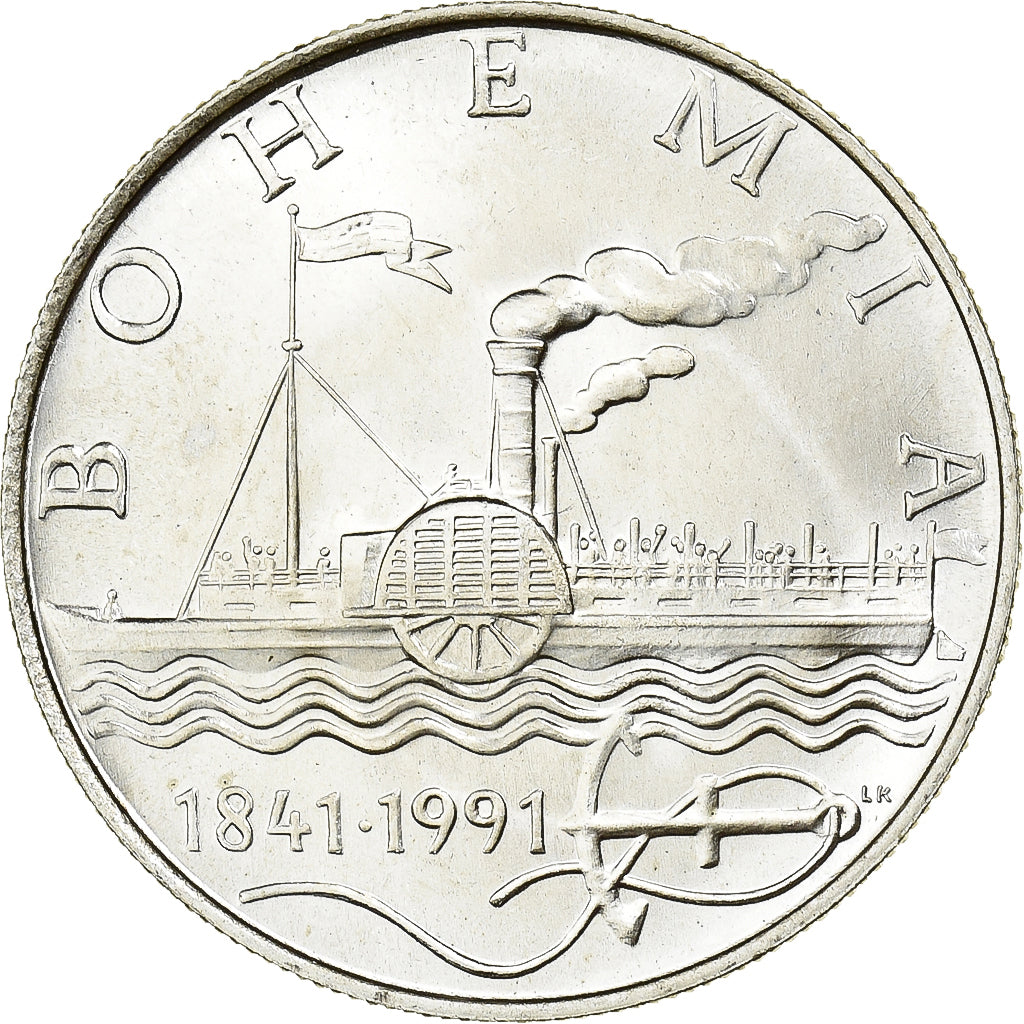 Cecoslovacchia, 50 Korun, 1991, Argento, SPL