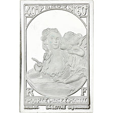 Frankreich, Medaille, Timbre, Pour le Musée Postale, 40 Centimes + 60 Centimes