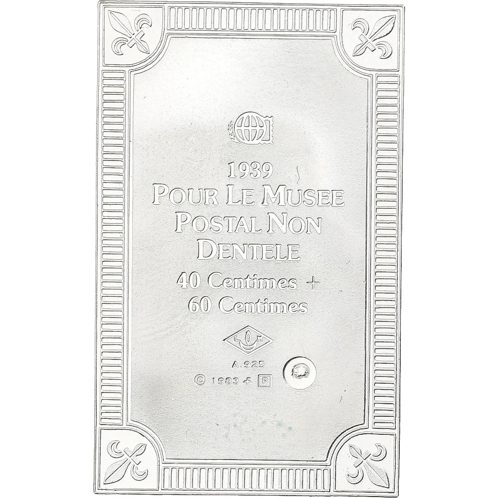 Frankreich, Medaille, Timbre, Pour le Musée Postale, 40 Centimes + 60 Centimes