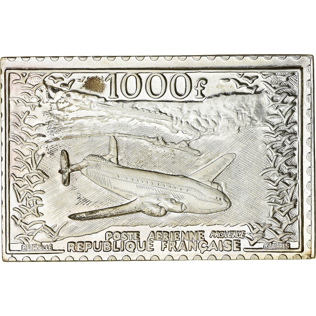 Francia, Timbre, Avion-Provence, 1983, Plata, SC+