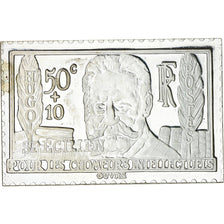 France, Medal, Timbre, Chomeur Intellectuels, Victor Hugo Surchargé, 1983