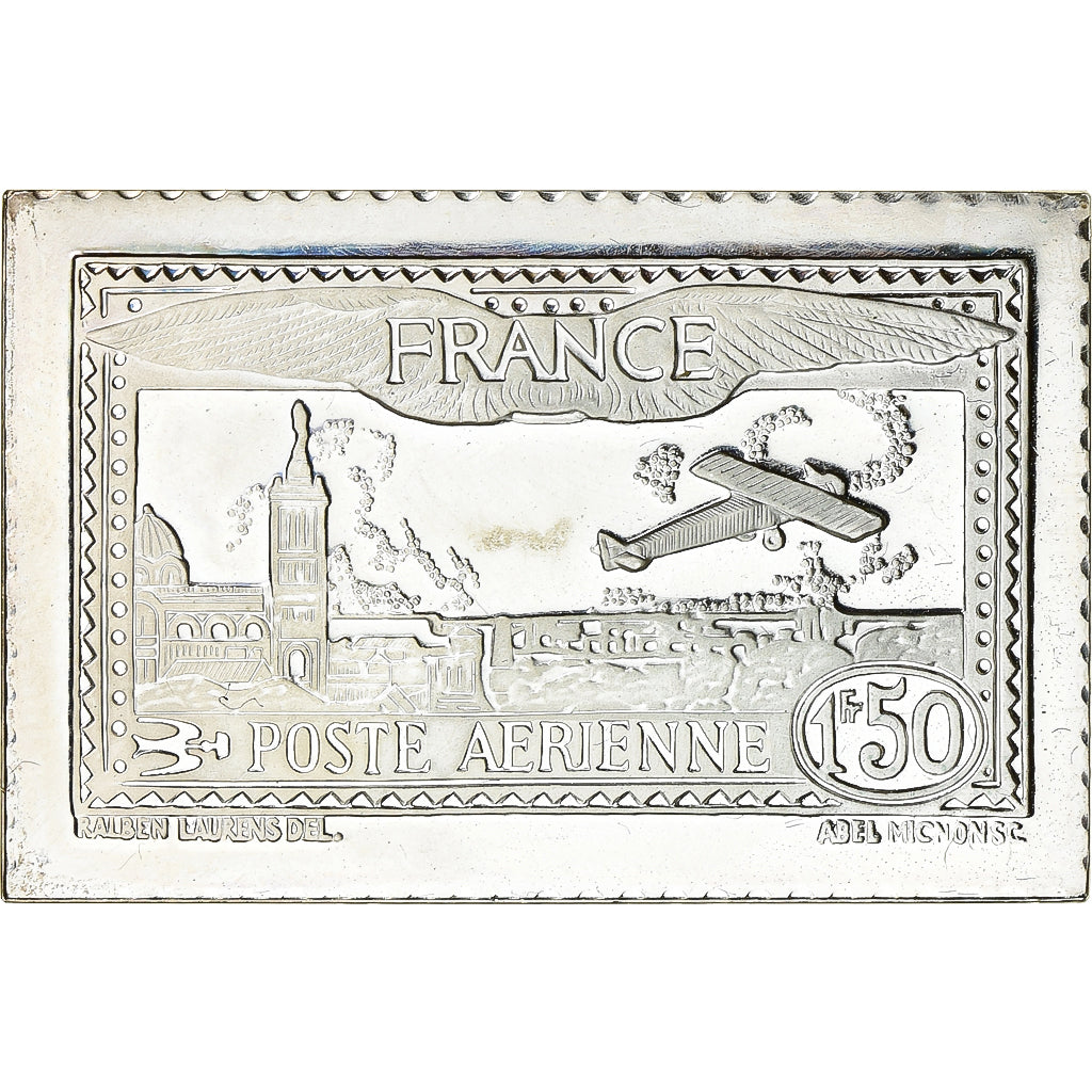 Francia, medalla, Timbre, Exposition Aero-Postale de Paris, 1,50 Franc, 1983