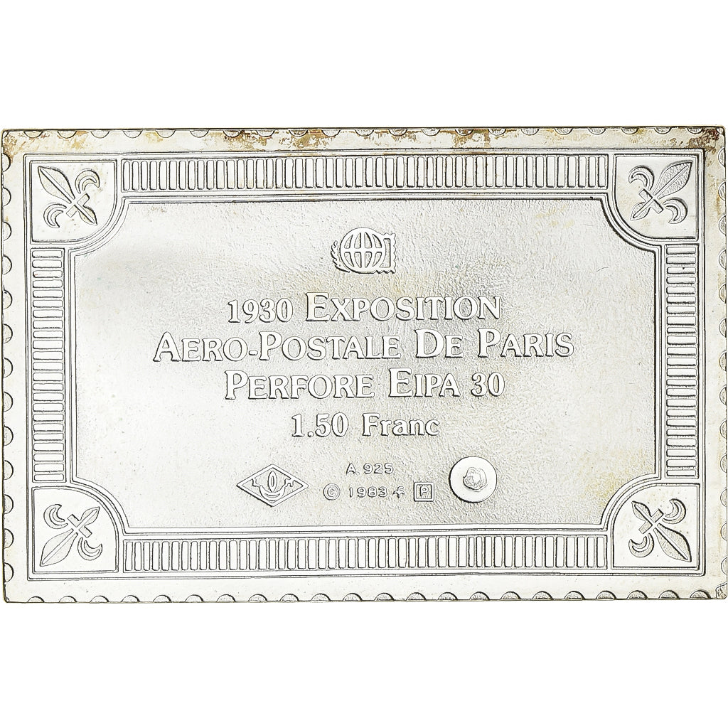 Francia, medalla, Timbre, Exposition Aero-Postale de Paris, 1,50 Franc, 1983