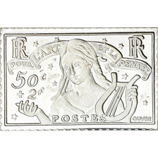 Frankreich, Medaille, Timbre, Pour l'Art et la Pensée, 50 Centimes + 2 Francs