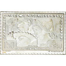 Frankreich, Medaille, Timbre, Le Travail, Caisse d'Amortissement, 1983, Silber