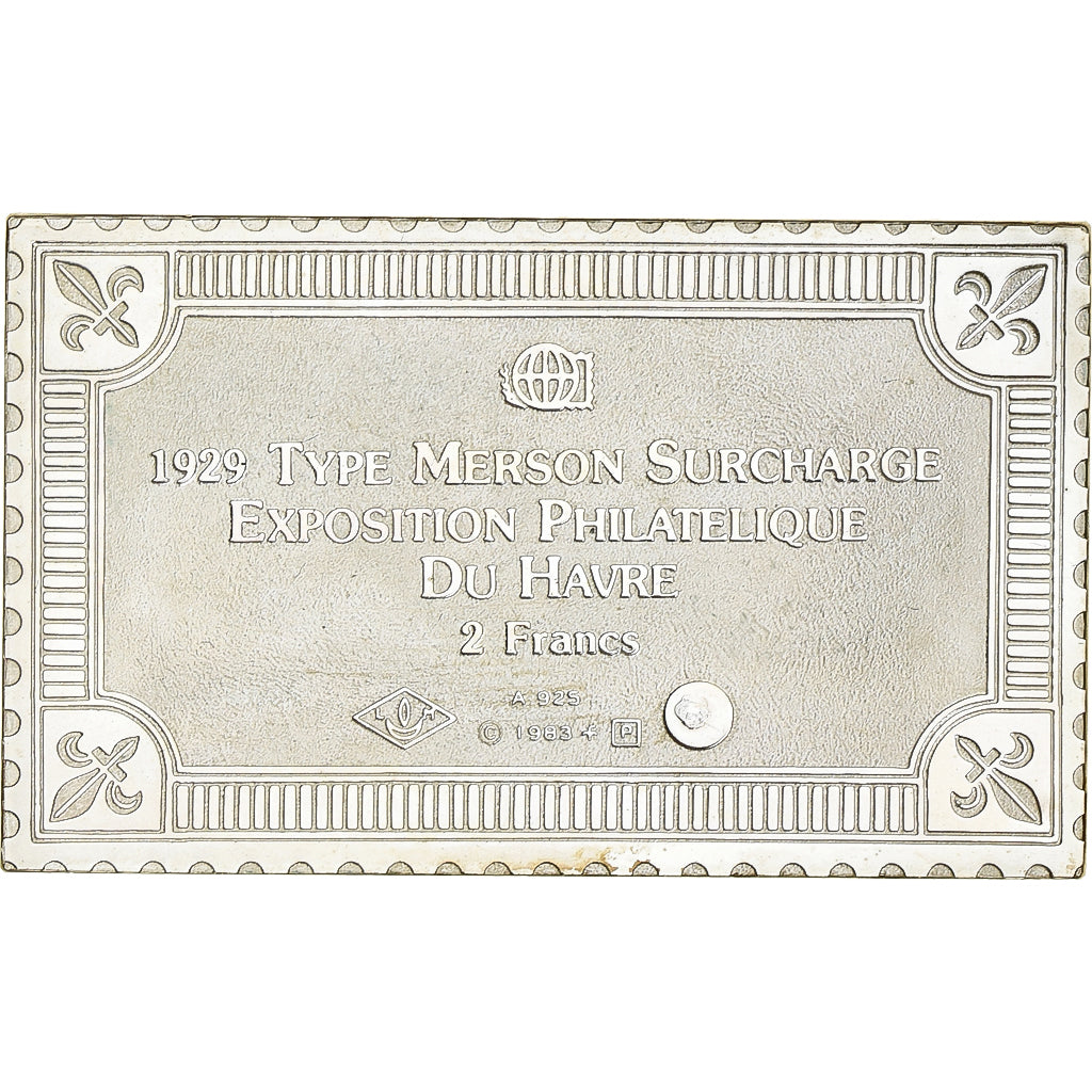 France, Medal, Timbre, Type Merson, 2 Francs, 1982, Silver, MS(65-70)