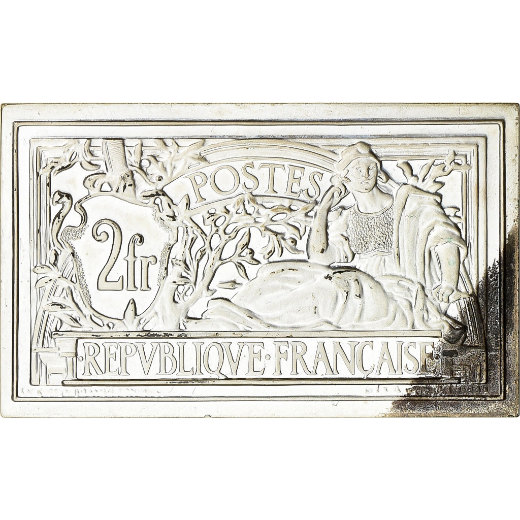 France, Medal, Timbre, Type Merson, 2 Francs, 1982, Silver, MS(63)