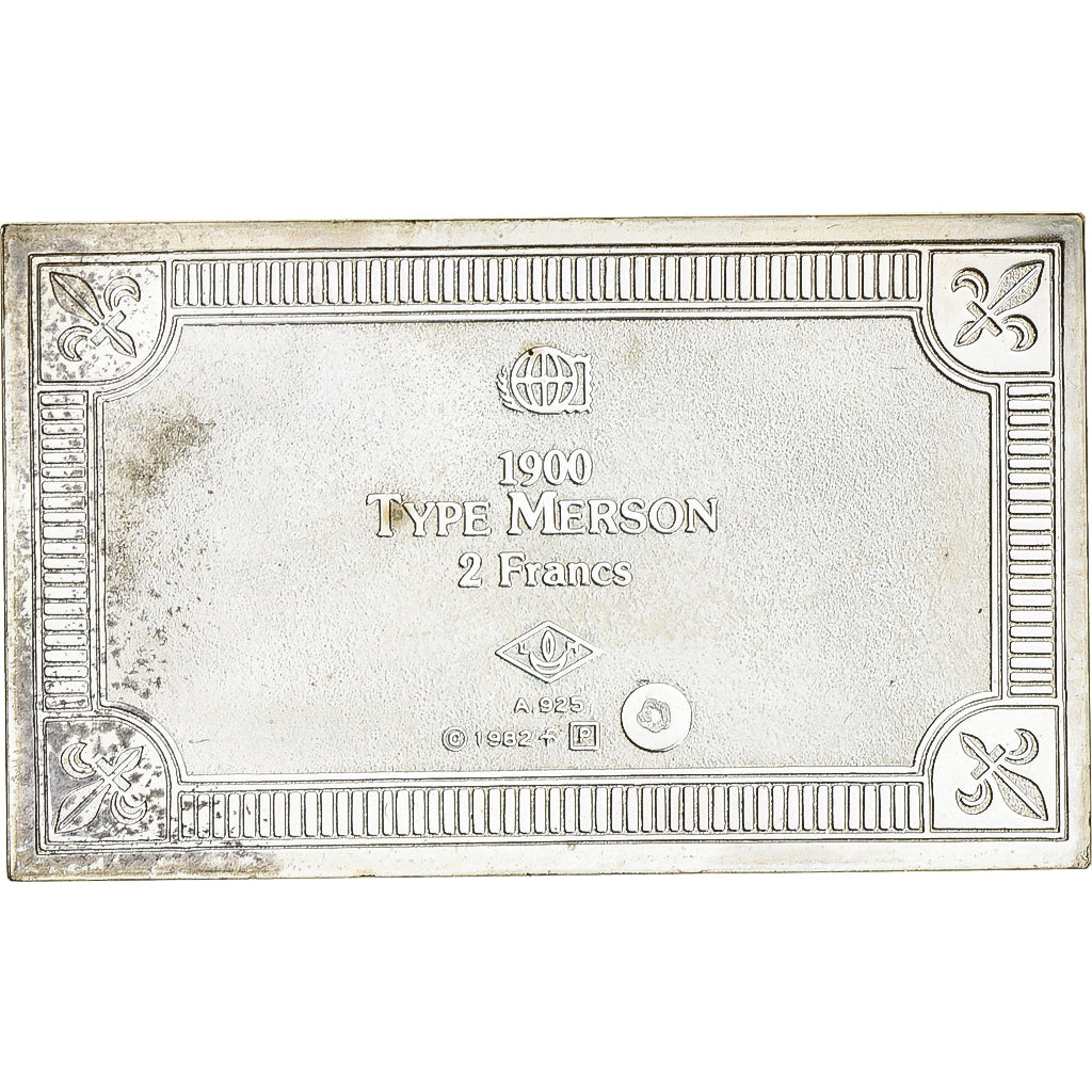 France, Medal, Timbre, Type Merson, 2 Francs, 1982, Silver, MS(63)