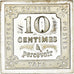 Francia, medalla, Timbre Taxe, 10 Centimes, 1981, Plata, SC