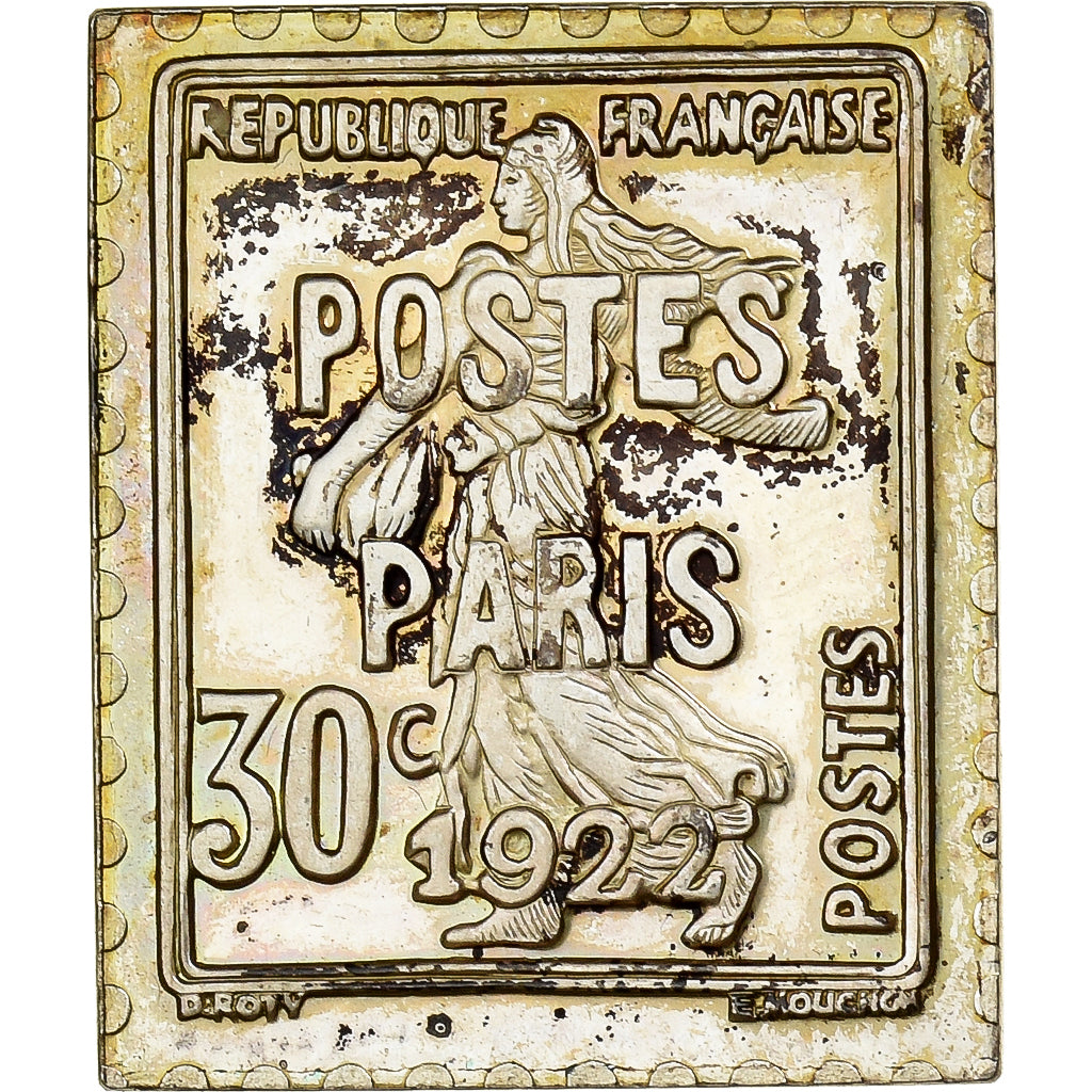 France, Medal, Timbre, Postes, Paris, Préoblitéré, 30 Centimes, 1982, Silver