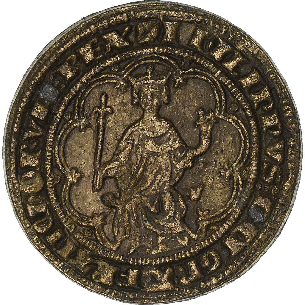 France, Jeton, Collection BP, Masse d'Or Philippe le Bel, Cuivre, TTB