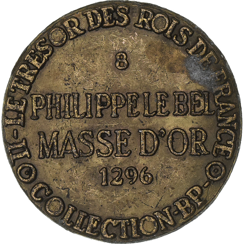 France, Jeton, Collection BP, Masse d'Or Philippe le Bel, Cuivre, TTB
