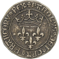 France, Token, Collection BP, Gros Charles VII, Copper, EF(40-45)