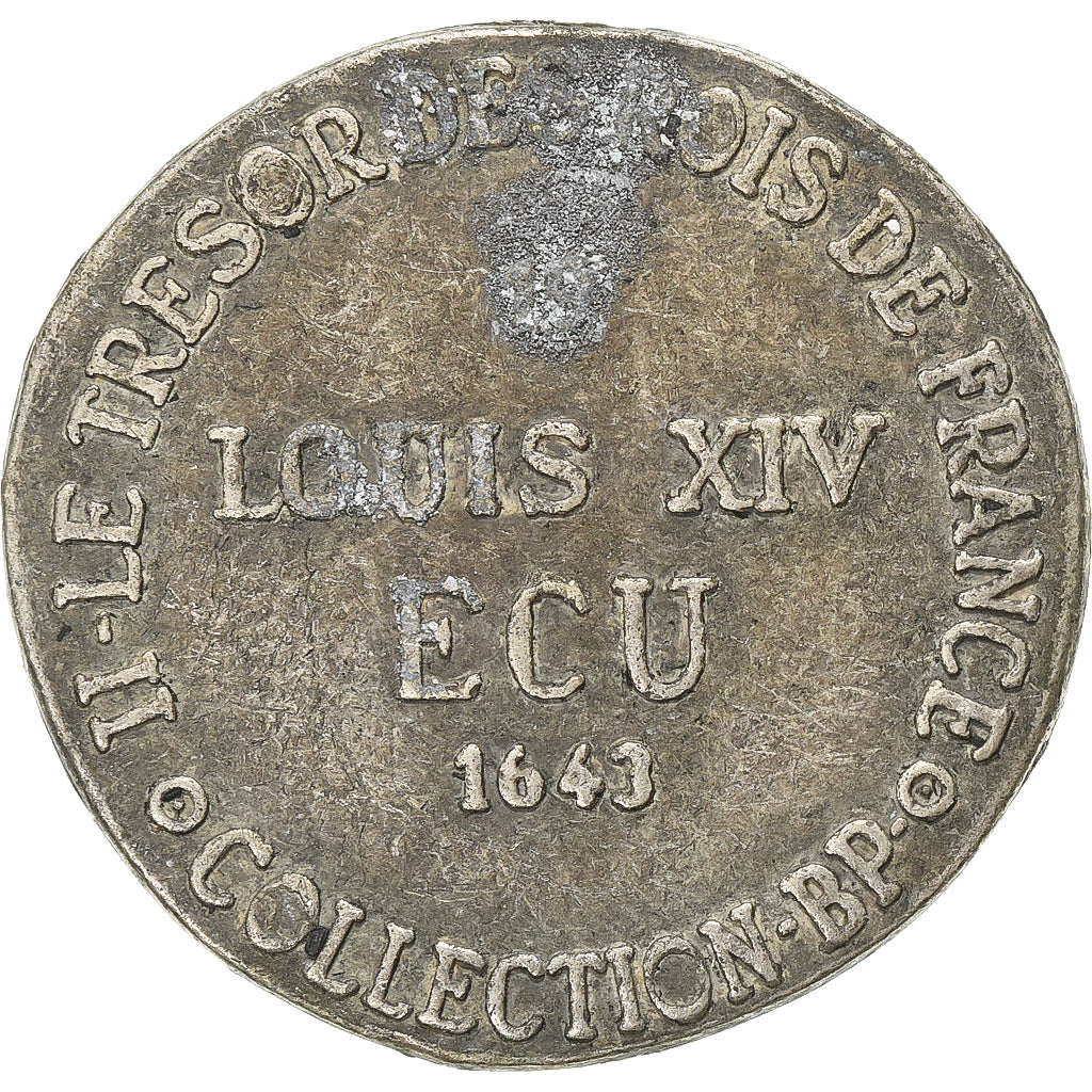 Francia, zeton, Collection BP, Ecu Louis XIV, Métal, MBC