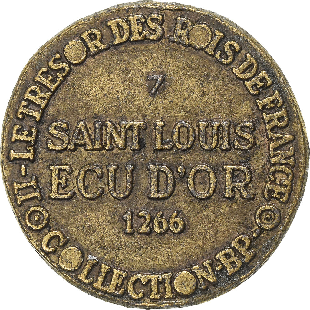Francia, Token, Collection BP, Ecu d'Or Saint-Louis, History, SPL-, Rame