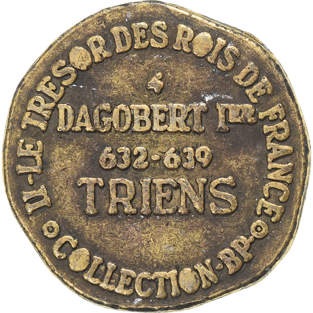France, Token, Collection BP, Triens Dagobert Ier, Copper-Nickel-Aluminum