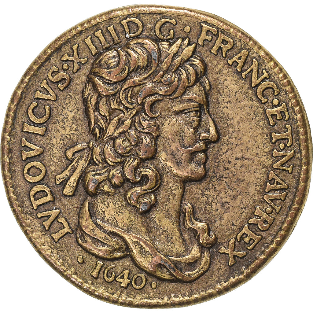 Francja, Token, Collection BP, Dix Louis, Louis XIII, Miedź, AU(55-58)