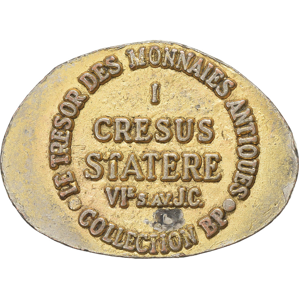 France, Jeton, Collection BP, Statère Cresus, Cuivre, TTB