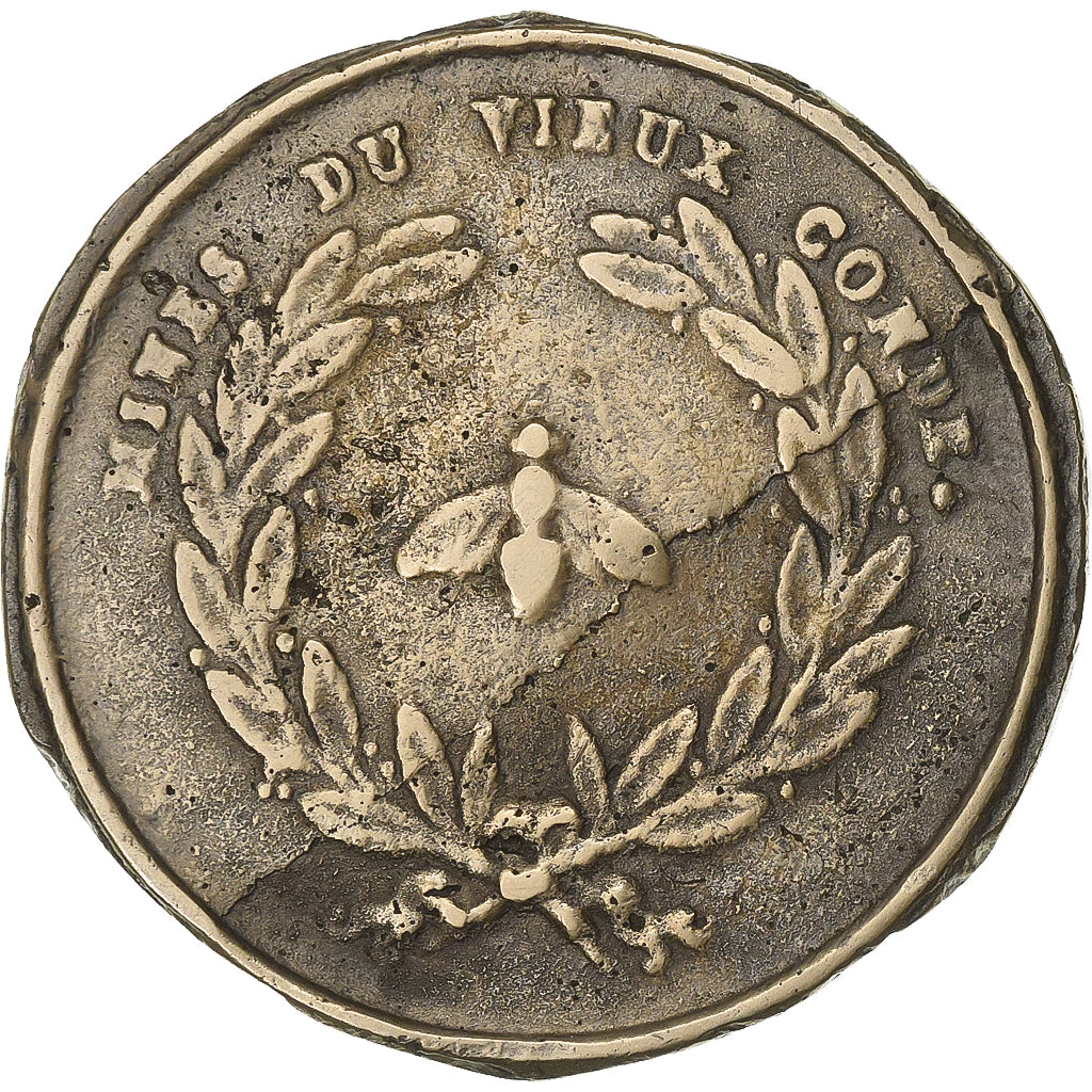 Frankrijk, Token, Mines du Vieux Condé, Jeton de Mineur, XIX Century, Koper, ZF