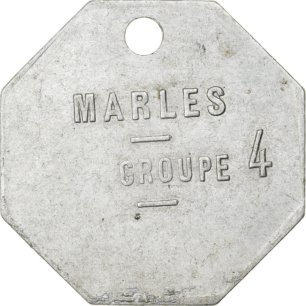 France, Token, Mines de Marles, Groupe 4, Aluminium, EF(40-45)