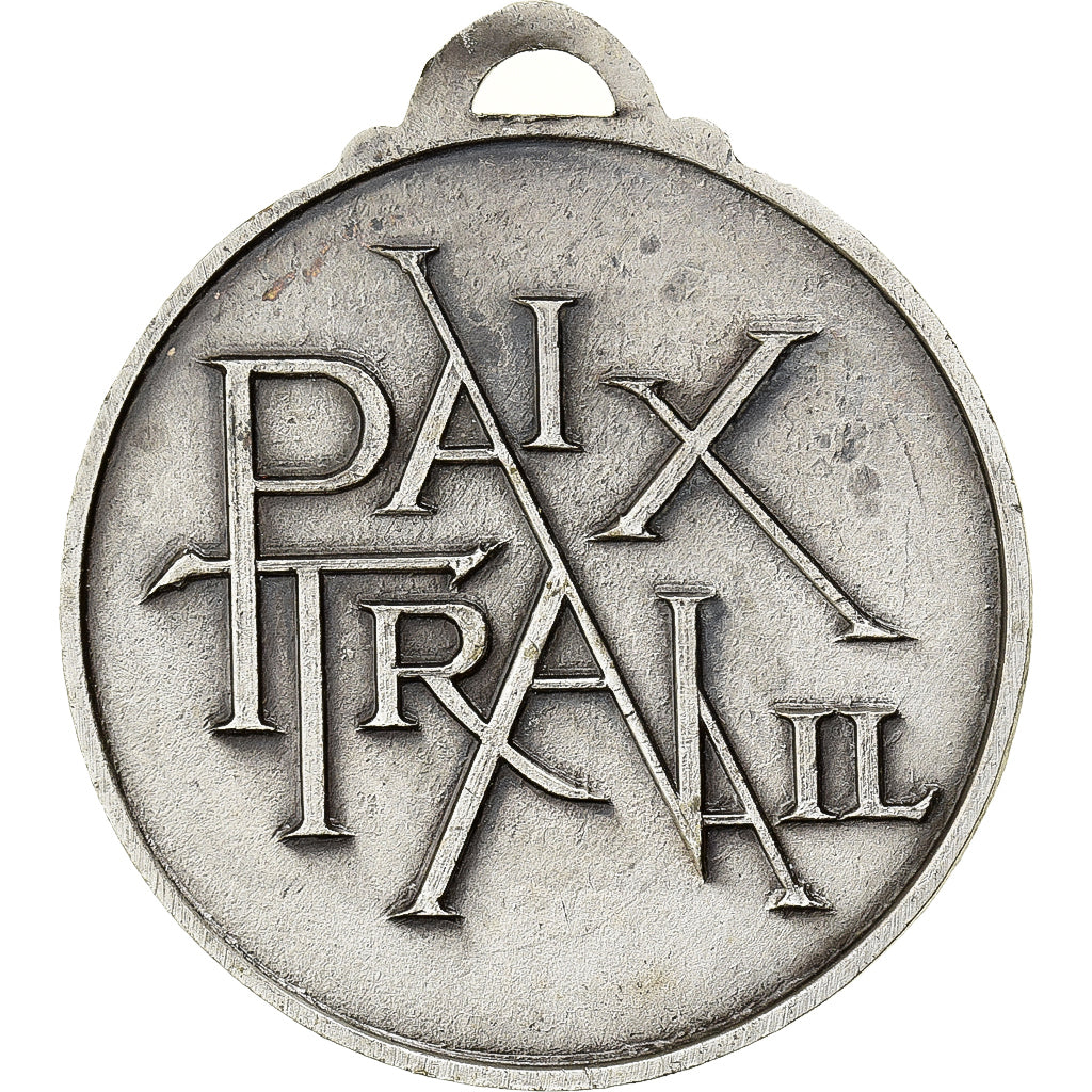 France, Medal, Mines de Charbon, Ville de Waziers Nord, Silvered bronze