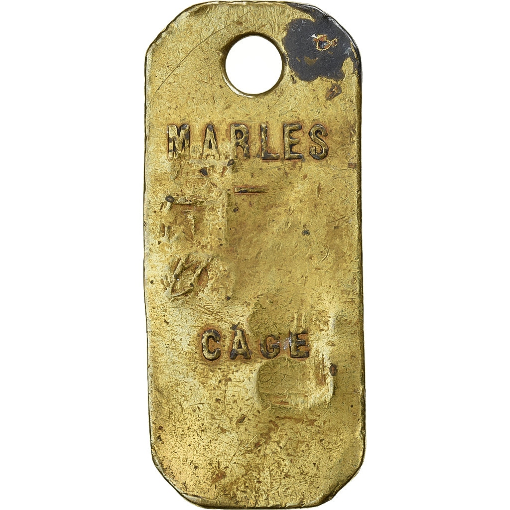 Francja, Token, Mines de Marles, Cage, Mosiądz, EF(40-45)