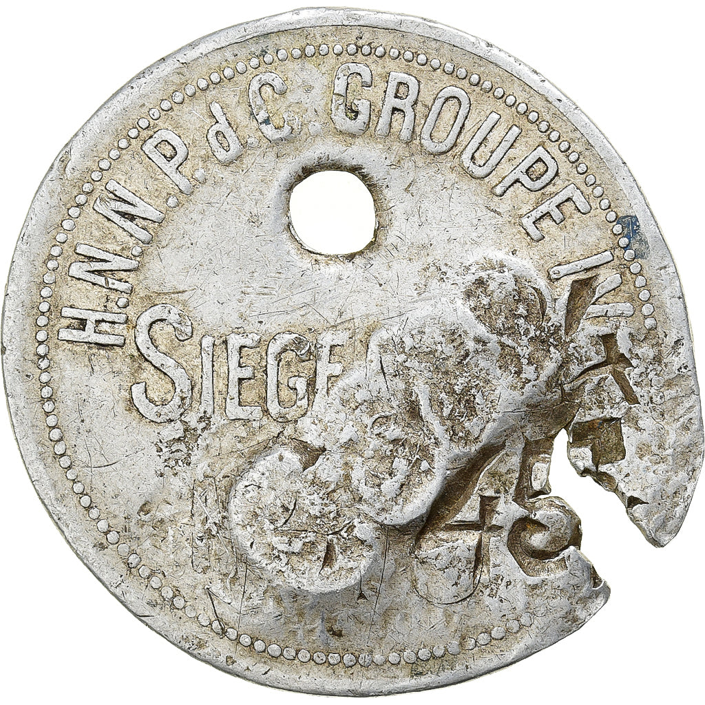 França, medalha, Ville de Bruay sur Escaut - Mines, Gilt Metal, EF(40-45)