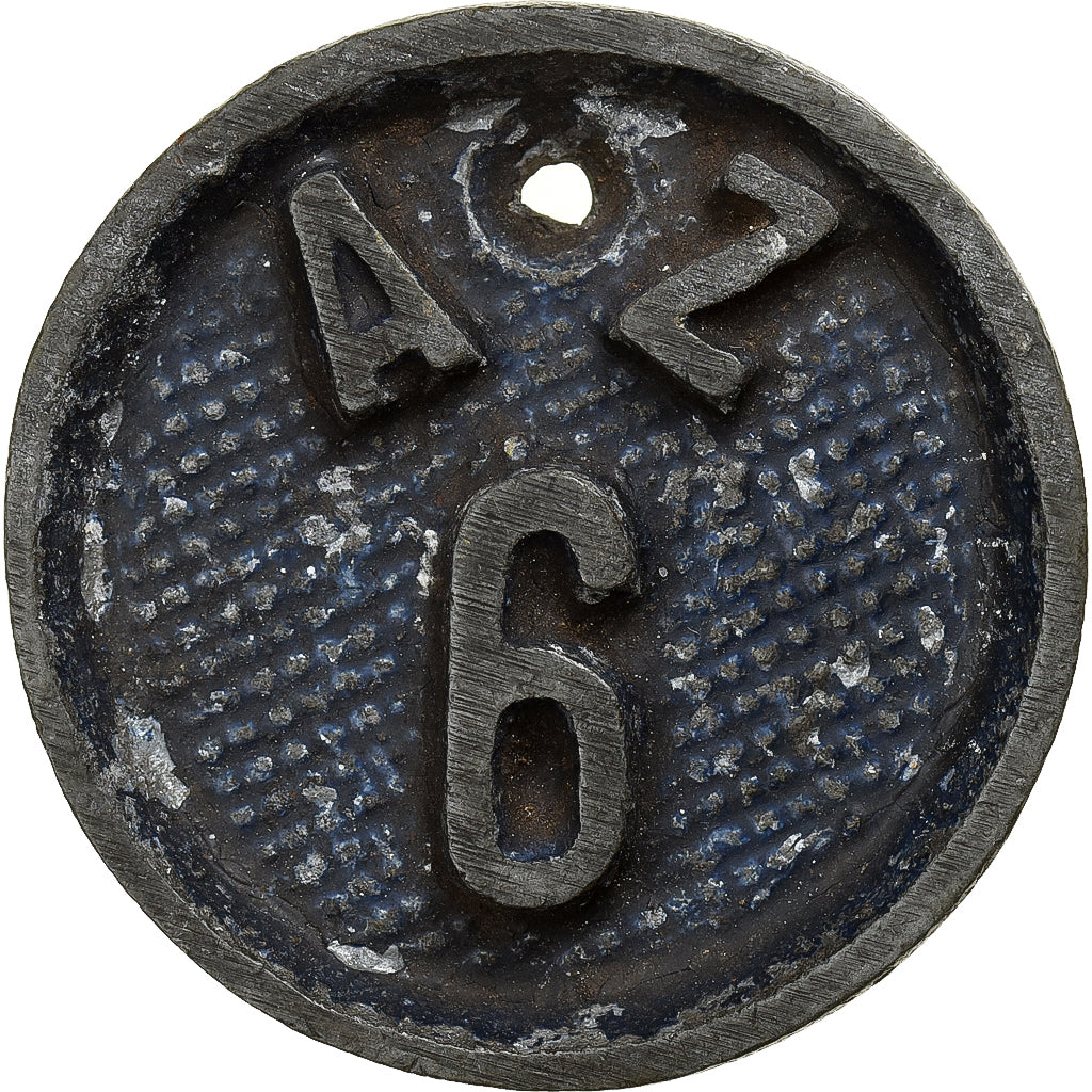 Frankrijk, Token, Mines de Charbon, A.Z 6, Aluminium, FR