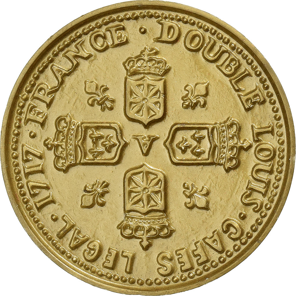 Francia, ficha, Reproduction, Double Louis de Noailles, Louis XV, Plastica, SPL-