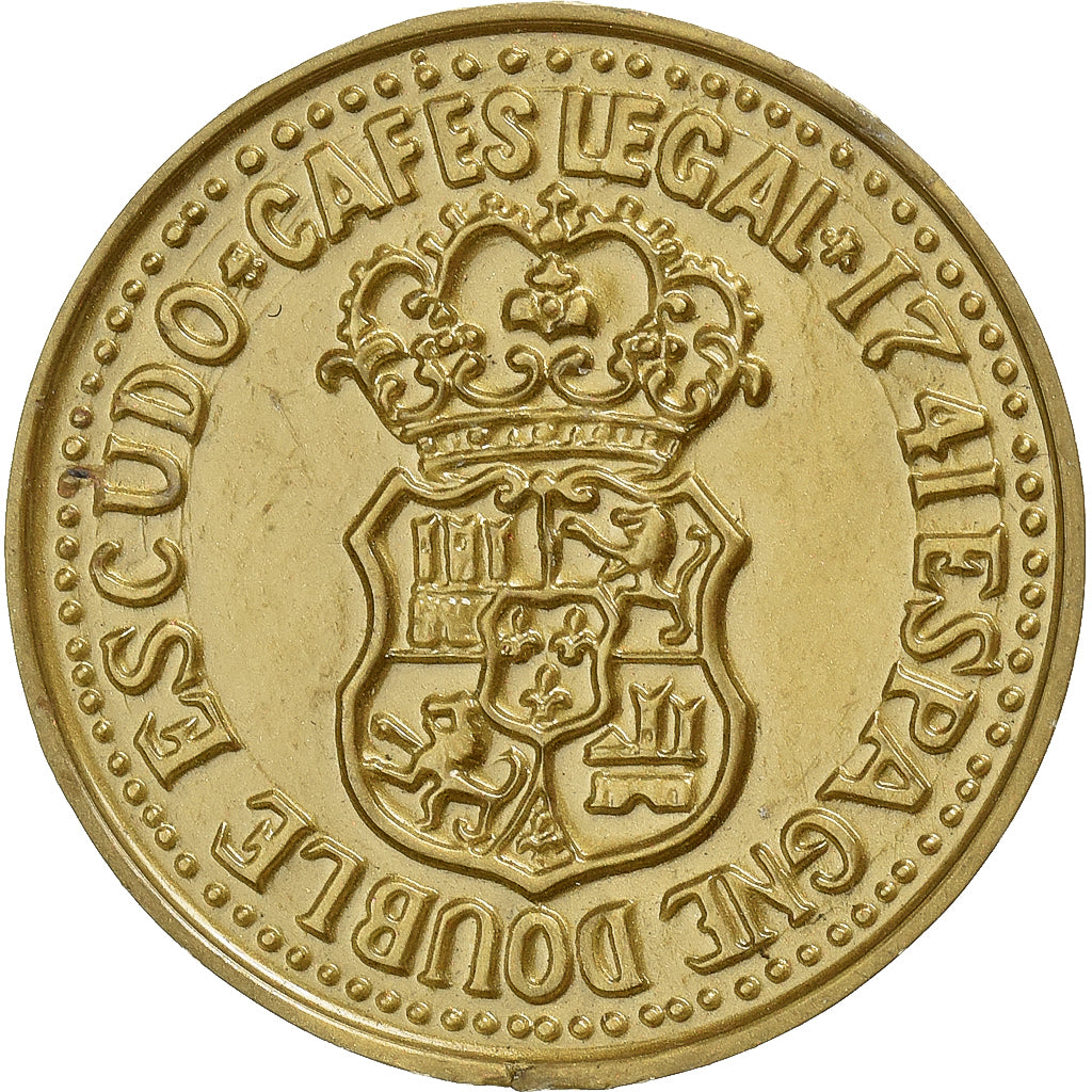 França, Token, Reproduction, Double Escudos Philippe IV, Plástico, AU(55-58)