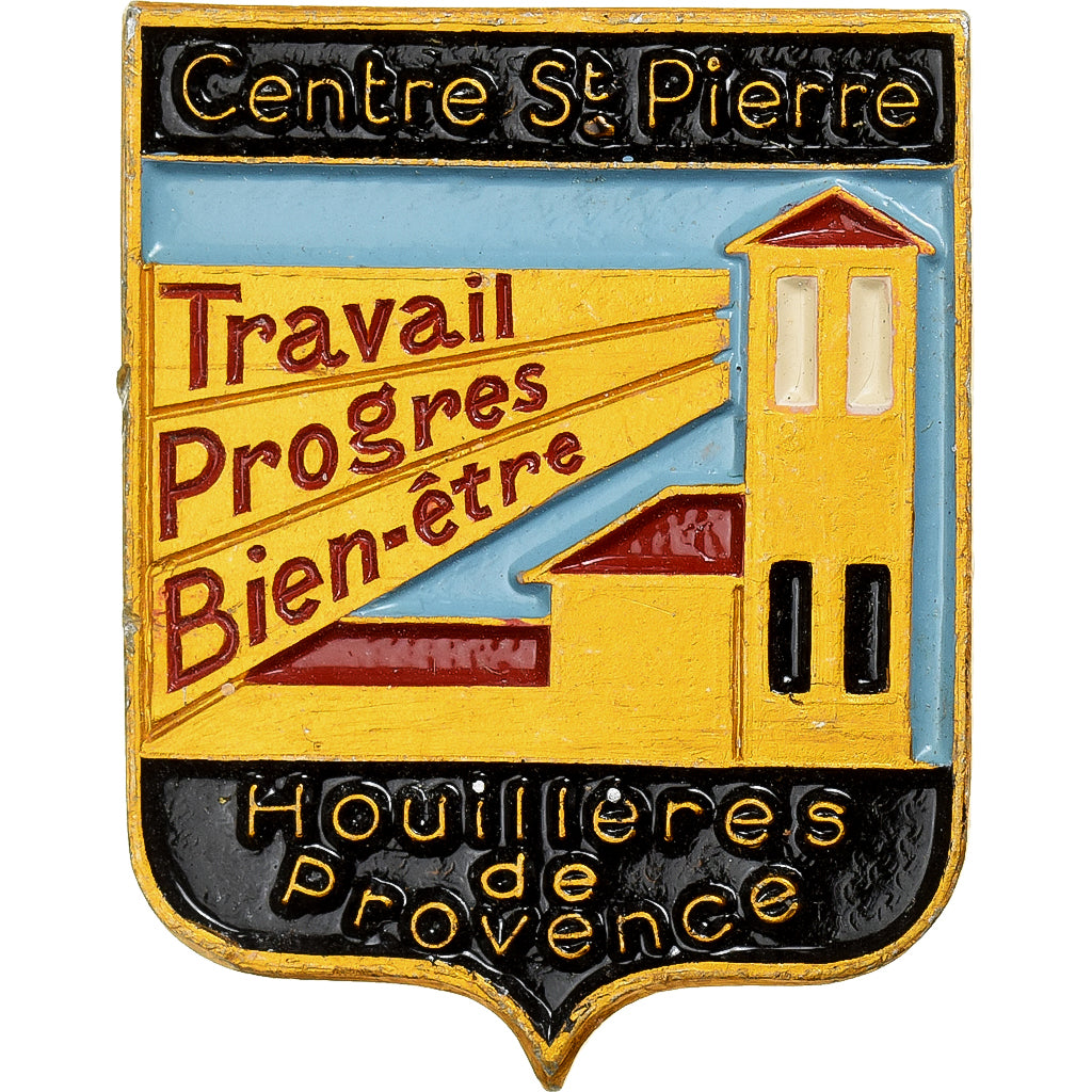 Francia, medaglia, Centre Saint-Pierre, Houillères de Provence, Métal, SPL-