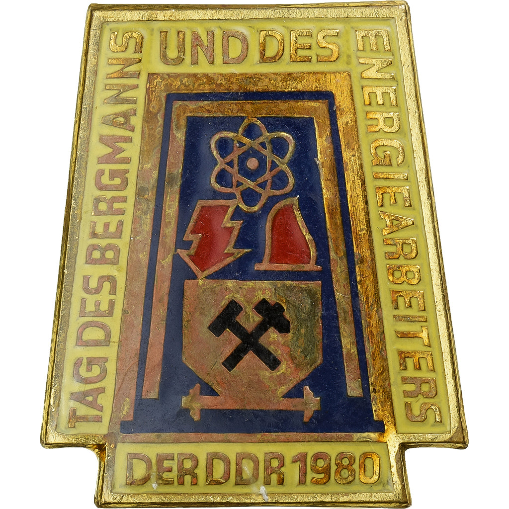 Niemcy, medal, Tag des Bergmanns und des Energie Arbeiters, 1980, Métal