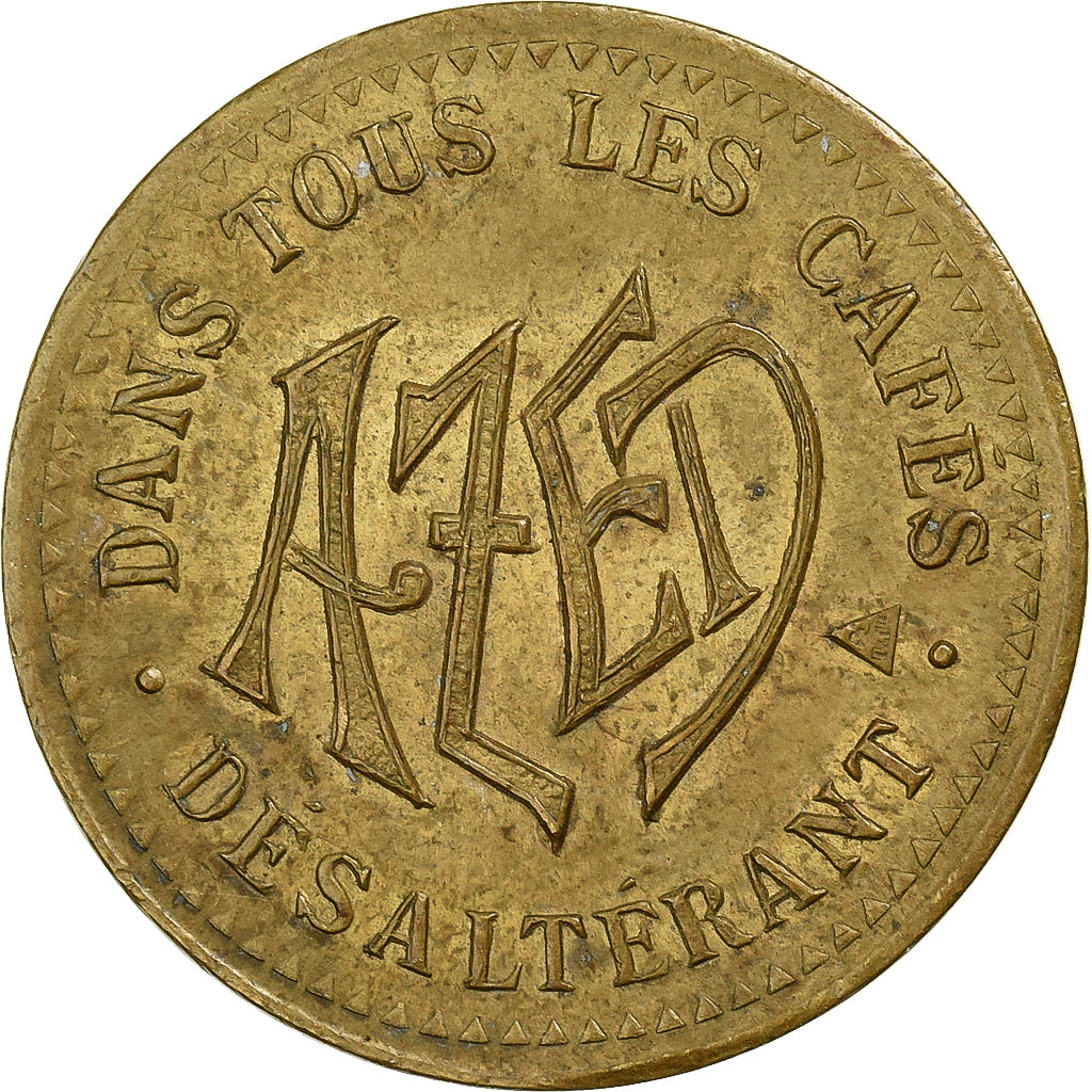 Frankreich, betaalpenning, Boisson Azed, Messing, SS