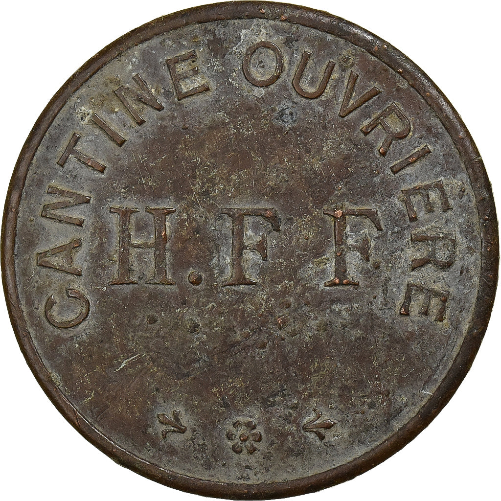 Francia, H.F.F, 1 Franc, Cantine Ouvrière, MBC, Cobre