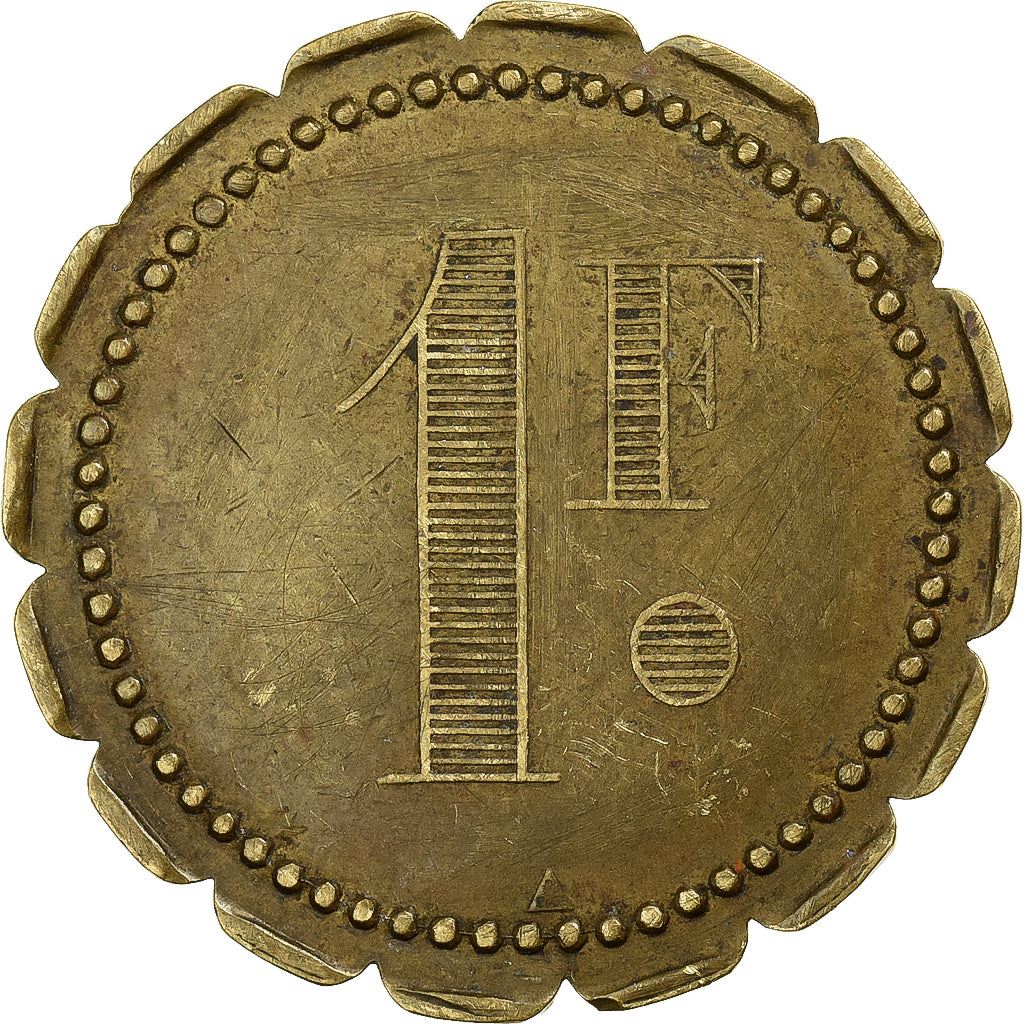 Francia, Cercle des Sous-Officiers, 29ème B.C.P, 1 Franc, BB, Ottone