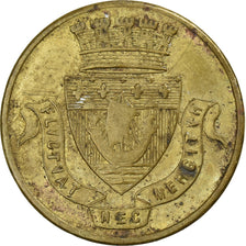 Francia, zeton, Audaces Fortuna Juvat, Latón, MBC