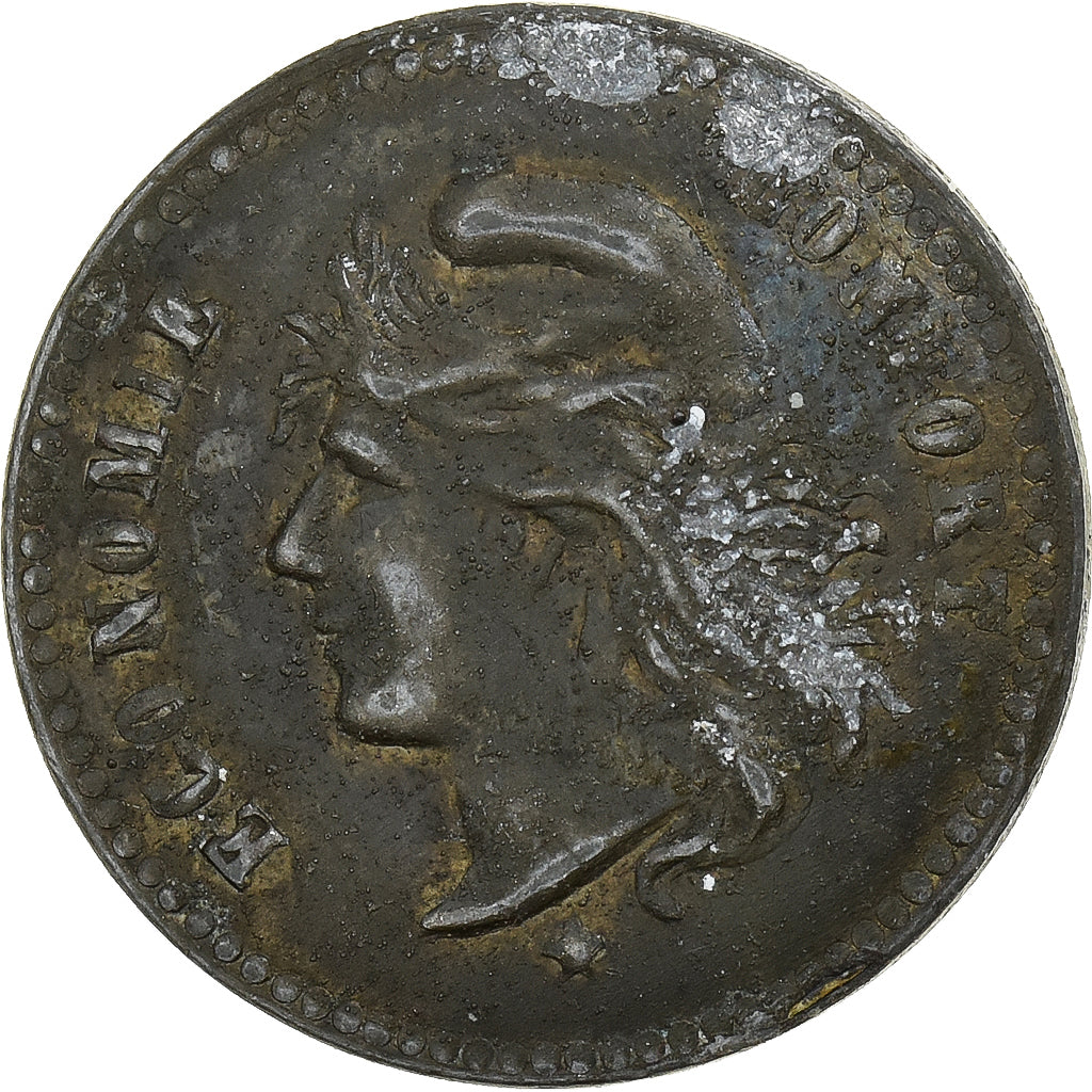 Francia, Advertising Token, Talons tournants, WOOD MILNE, Brass covered