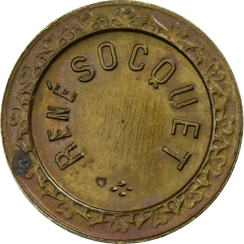 Frankreich, betaalpenning, René Socquet, Messing, SS