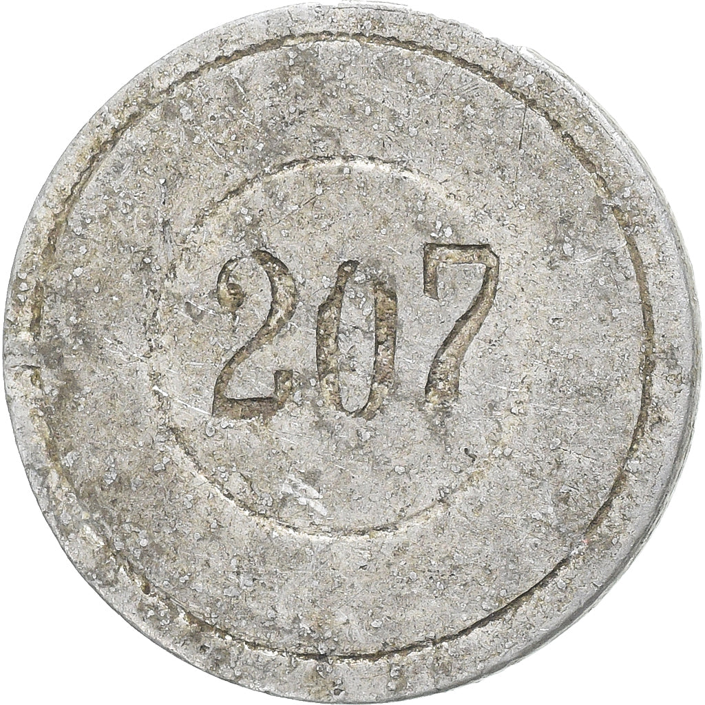 Francia, A Consommer, 20 Centimes, 207, BC+, Aluminio - cinc