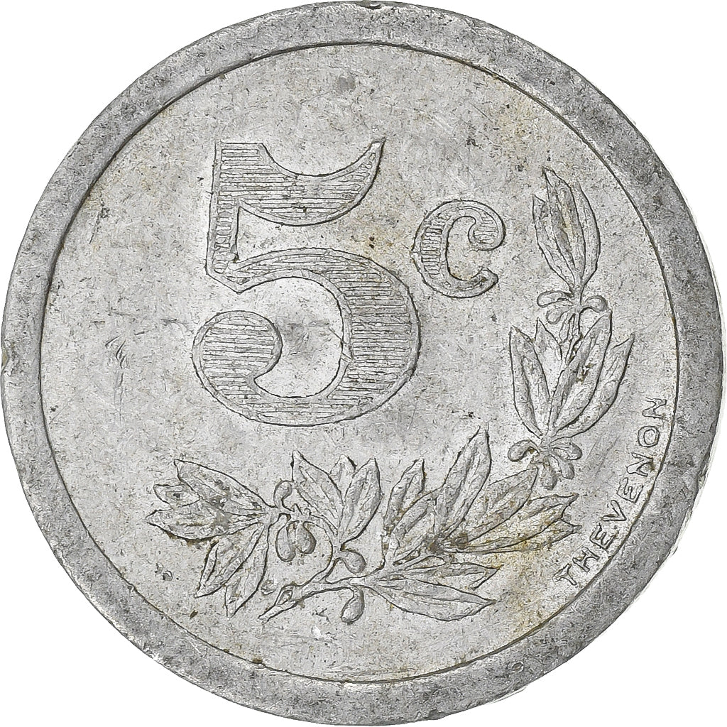 France, Charleville-Sedan, 5 Centimes, 1921, TTB, Aluminium, Elie:10.1
