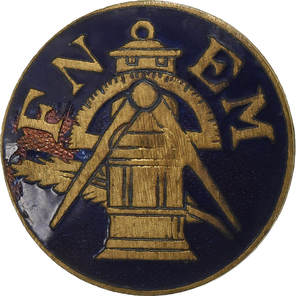 Frankreich, Boutonnière, Fédération Nationale des Mineurs, Messing, S+